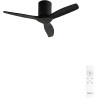 CREATE WINDCALM S Ventilateur de plafond ABS noir avec télécommande, 40 W, silencieux, Ø112 cm, 6 vitesses, minuteur, fonction é