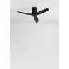 CREATE WINDCALM S Ventilateur de plafond ABS noir avec télécommande, 40 W, silencieux, Ø112 cm, 6 vitesses, minuteur, fonction é
