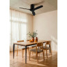 CREATE WINDCALM S Ventilateur de plafond ABS noir avec Wi-Fi et télécommande, 40 W, silencieux, Ø112 cm, 6 vitesses, minuteur, f