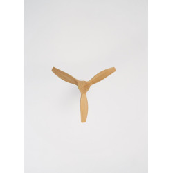 CREATE WINDCALM S Ventilateur de plafond ABS noir pales effet bois clair avec télécommande / 40 W, silencieux, Ø112 cm, 6 vitess