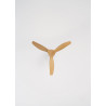 CREATE WINDCALM S Ventilateur de plafond ABS noir pales effet bois clair avec Wi-Fi et télécommande, 40 W, silencieux, Ø112 cm, 