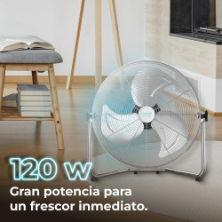 Cecotec Ventilateur Industriel EnergySilence 3000 Pro. 90 W, 16’’ avec 3 pales, Moteur en cuivre et 3 vitesses (5000 Pro)