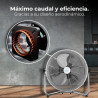 Cecotec Ventilateur Industriel EnergySilence 3000 Pro. 90 W, 16’’ avec 3 pales, Moteur en cuivre et 3 vitesses (5000 Pro)