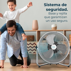 Cecotec Ventilateur Industriel EnergySilence 3000 Pro. 90 W, 16’’ avec 3 pales, Moteur en cuivre et 3 vitesses (5000 Pro)