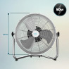 Cecotec Ventilateur Industriel EnergySilence 3000 Pro. 90 W, 16’’ avec 3 pales, Moteur en cuivre et 3 vitesses (4500 GyroPro)