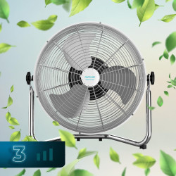 Cecotec Ventilateur Industriel EnergySilence 3000 Pro. 90 W, 16’’ avec 3 pales, Moteur en cuivre et 3 vitesses (4500 GyroPro)