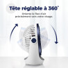 OCOOPA Ventilateur Silencieux Portable Mini Puissant - 3 Vitesses, Rotation 360°, Alimenté par USB - Pour Chambre, Bureau, Domai