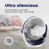 OCOOPA Ventilateur Silencieux Portable Mini Puissant - 3 Vitesses, Rotation 360°, Alimenté par USB - Pour Chambre, Bureau, Domai