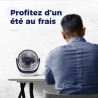 OCOOPA Ventilateur Silencieux Portable Mini Puissant - 3 Vitesses, Rotation 360°, Alimenté par USB - Pour Chambre, Bureau, Domai