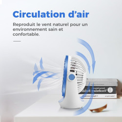 OCOOPA Ventilateur de bureau USB avec flux d'air puissant et fonctionnement silencieux, ventilateur de refroidissement portable,