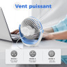 OCOOPA Ventilateur de bureau USB avec flux d'air puissant et fonctionnement silencieux, ventilateur de refroidissement portable,