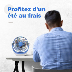 OCOOPA Ventilateur de bureau USB avec flux d'air puissant et fonctionnement silencieux, ventilateur de refroidissement portable,