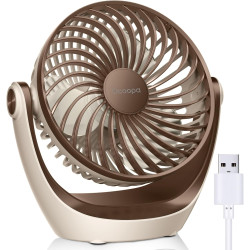 OCOOPA Ventilateur USB, ventilateur de table USB avec flux d'air fort et fonctionnement silencieux, ventilateur de refroidisseme