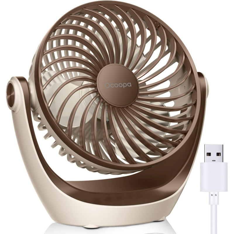 OCOOPA Ventilateur USB, ventilateur de table USB avec flux d'air fort et fonctionnement silencieux, ventilateur de refroidisseme