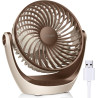 OCOOPA Ventilateur USB, ventilateur de table USB avec flux d'air fort et fonctionnement silencieux, ventilateur de refroidisseme