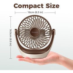 OCOOPA Ventilateur USB, ventilateur de table USB avec flux d'air fort et fonctionnement silencieux, ventilateur de refroidisseme