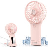 Mini Ventilateur de Poche,USB Ventilateur de Portatif Rechargeable 4 Vitesses avec Miroir,Léger Ventilateur Puissant pour Voyage