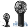 Mini Ventilateur de Poche,2000mAh Ventilateur de Portatif, USB Rechargeable 4 Vitesses avec Miroir,Léger Ventilateur Puissant po