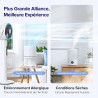 LEVOIT Ventilateur sur Pied 20 dB Silencieux, Puissant 2465 m³/h, Flux d'air 7.5 m/s, avec Télécommande, Oscillant 90°+120°,4 Mo