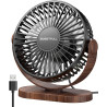 SWEETFULL Mini ventilateur USB, silencieux, 3 vitesses, facile à transporter pour le bureau, la maison et l'extérieur
