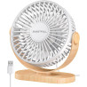 SWEETFULL Mini ventilateur USB, silencieux, 3 vitesses, facile à transporter pour le bureau, la maison et l'extérieur