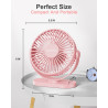 SWEETFULL Ventilateur de bureau USB, 3 vitesses silencieux et mini ventilateur de table réglable à 360°, ventilateur de bureau c