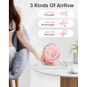 SWEETFULL Ventilateur de bureau USB, 3 vitesses silencieux et mini ventilateur de table réglable à 360°, ventilateur de bureau c
