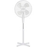 Kamberg - VENTILATEUR 40 CM SUR PIEDS BLANC - 3 VITESSES - OSCILLATION - HAUTEUR REGLABLE - SILENCIEUX - GRILLE SECURISEE - 45 W