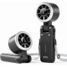 Divebleus ventilateur portable à main, ultra rapide 10m/s, 5 vitesses, batterie rechargeable, jusqu'à 12h, ventilateur de poche 