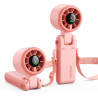 Divebleus ventilateur portable à main, ultra rapide 10m/s, 5 vitesses, batterie rechargeable, jusqu'à 12h, 3-en-1 ventilateur de