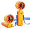 Divebleus ventilateur portable à main, ultra rapide 10m/s, 5 vitesses, batterie rechargeable, jusqu'à 12h, 3-en-1 ventilateur de
