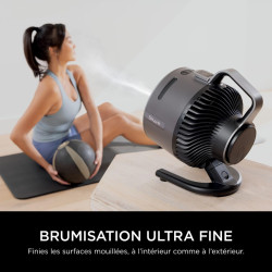 Shark FlexBreeze HydroGo, ventilateur brumisateur portable, rafraîchisseur d'air silencieux intérieur/extérieur, discret et dura