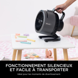 Shark FlexBreeze HydroGo, ventilateur brumisateur portable, rafraîchisseur d'air silencieux intérieur/extérieur, discret et dura