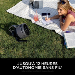 Shark FlexBreeze HydroGo, ventilateur brumisateur portable, rafraîchisseur d'air silencieux intérieur/extérieur, discret et dura