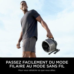 Shark FlexBreeze HydroGo, ventilateur brumisateur portable, rafraîchisseur d'air silencieux intérieur/extérieur, discret et dura