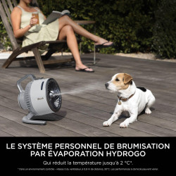 Shark FlexBreeze HydroGo, ventilateur brumisateur portable, rafraîchisseur d'air silencieux intérieur/extérieur, discret et dura