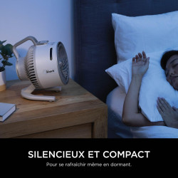 Shark FlexBreeze HydroGo, ventilateur brumisateur portable, rafraîchisseur d'air silencieux intérieur/extérieur, discret et dura