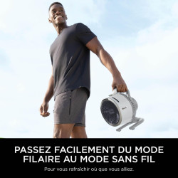 Shark FlexBreeze HydroGo, ventilateur brumisateur portable, rafraîchisseur d'air silencieux intérieur/extérieur, discret et dura