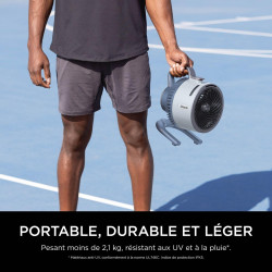 Shark FlexBreeze HydroGo, ventilateur brumisateur portable, rafraîchisseur d'air silencieux intérieur/extérieur, discret et dura