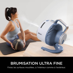 Shark FlexBreeze HydroGo, ventilateur brumisateur portable, rafraîchisseur d'air silencieux intérieur/extérieur, discret et dura