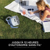 Shark FlexBreeze HydroGo, ventilateur brumisateur portable, rafraîchisseur d'air silencieux intérieur/extérieur, discret et dura