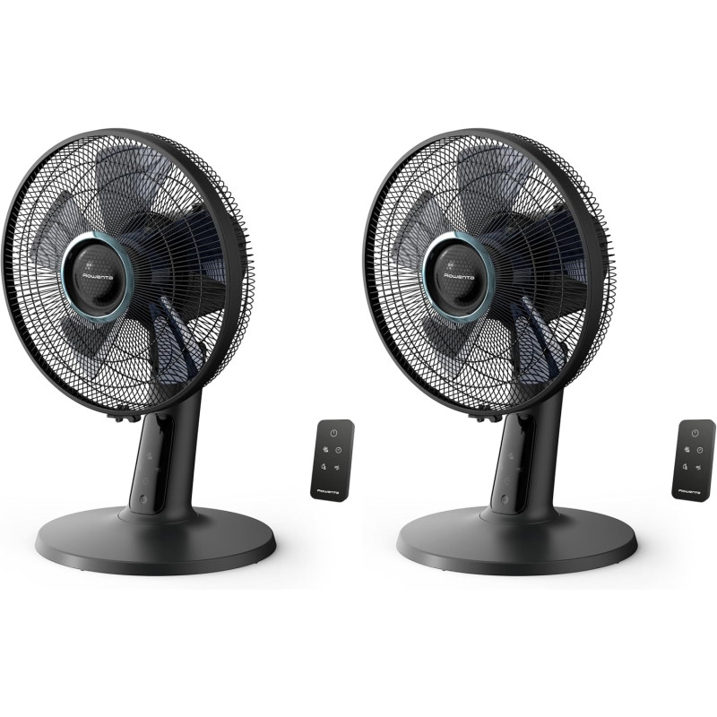 Rowenta Turbo Silence Extreme +, Ventilateur de table, Rafraîchissement intense, Silencieux, Économies d'énergie, VU2750F0 (Lot 