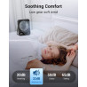 WHATOOK Lot de 2 ventilateurs USB silencieux : régulateur en continu 1 à 100, batterie 2000 mAh, avec affichage LED, mini ventil