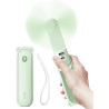 JISULIFE Ventilateur portable avec batterie externe 4500 mAh, autonomie maximale de 46 heures, ventilateur de poche portable à p