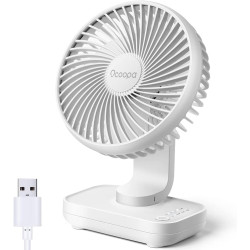 OCOOPA Ventilateur USB Silencieux, Ventilateur de Bureau Table Ultra Puissant, 4 Vitesses Réglable, Mini Petit Ventilateur Porta