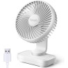 OCOOPA Ventilateur USB Silencieux, Ventilateur de Bureau Table Ultra Puissant, 4 Vitesses Réglable, Mini Petit Ventilateur Porta