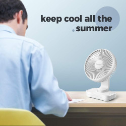 OCOOPA Ventilateur USB Silencieux, Ventilateur de Bureau Table Ultra Puissant, 4 Vitesses Réglable, Mini Petit Ventilateur Porta