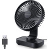 OCOOPA Ventilateur USB Silencieux, Ventilateur de Bureau Table Ultra Puissant, 4 Vitesses Réglable, Mini Petit Ventilateur Porta