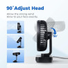 OCOOPA Ventilateur USB Silencieux, Ventilateur de Bureau Table Ultra Puissant, 4 Vitesses Réglable, Mini Petit Ventilateur Porta