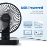 OCOOPA Ventilateur USB Silencieux, Ventilateur de Bureau Table Ultra Puissant, 4 Vitesses Réglable, Mini Petit Ventilateur Porta